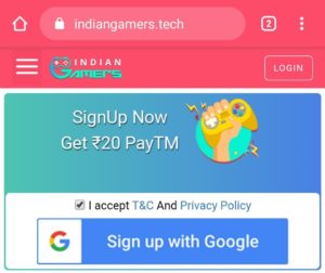 IndianGamers Refer Earn Free PayTM Cash