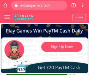 IndianGamers Refer Earn Free PayTM Cash