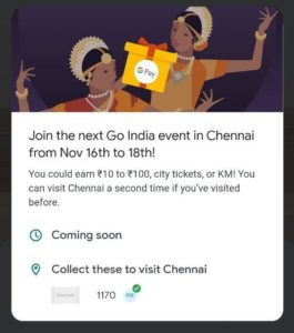 Go India Game Chennai City Ticket