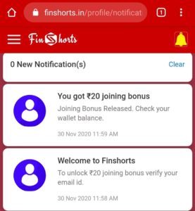 Finshorts Refer Earn Free PayTM Cash