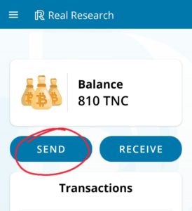 Withdraw TNC Tokens PayTM Wallet