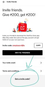 OnePlus Invite Code 