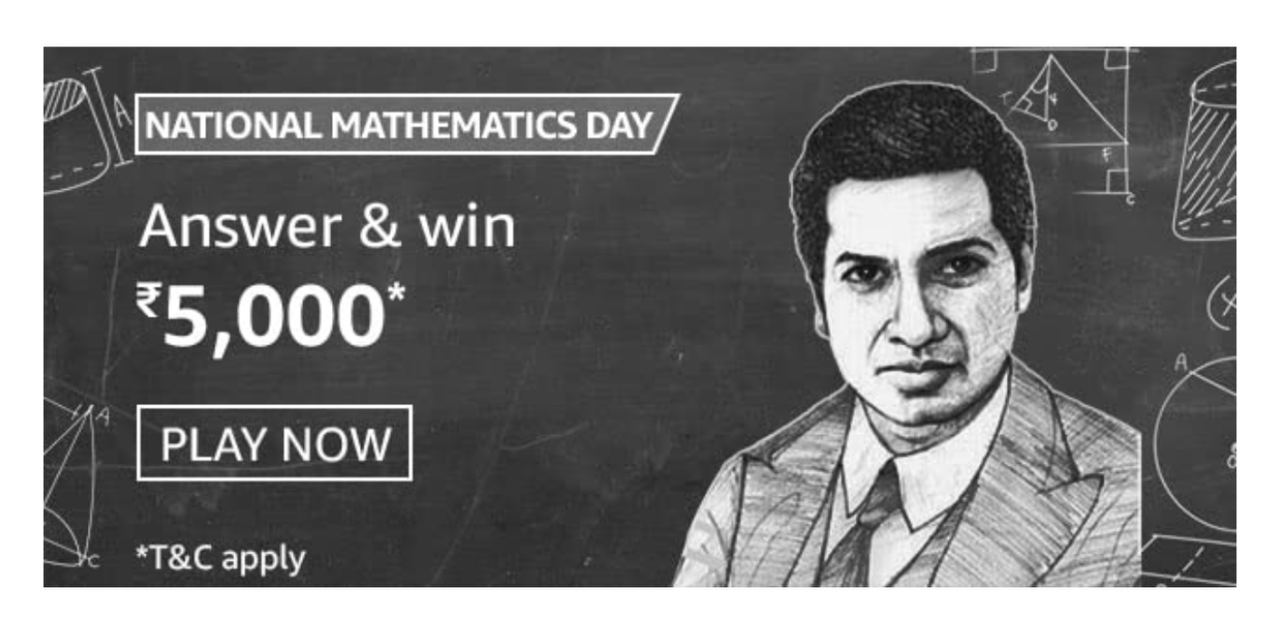 Amazon National Mathematics Day Quiz Answers