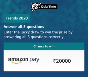 Amazon Trends 2020 Quiz Answers