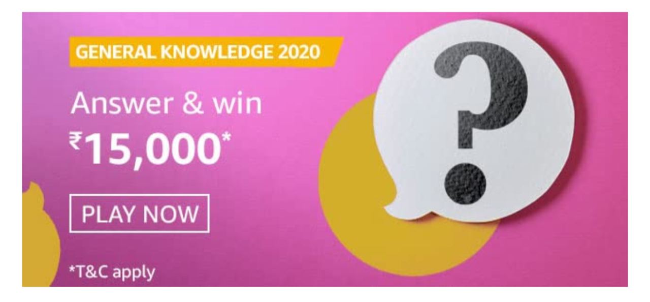 Amazon General Knowledge 2020 Quiz Answers