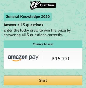 Amazon General Knowledge 2020 Quiz Answers