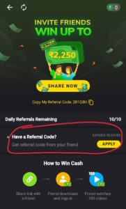 Mx TakaTak Referral Code