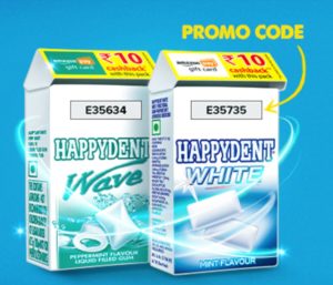 Happydent Amazon Offer Codes 