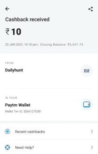Dailyhunt App Refer Earn Free PayTM Cash