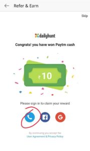 Dailyhunt App Refer Earn Free PayTM Cash
