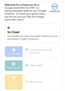 Google Home Mini Game - Get Google Home Mini @ Just ₹499