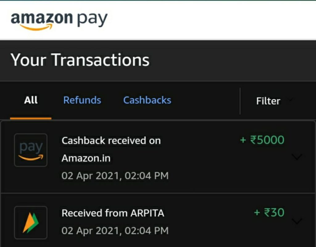 Amazon Merchant Cashback Offer