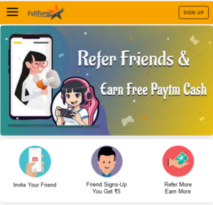 FullFormStar – Free ₹20 PayTM Cash On Sign Up | Earn Unlimited FullFormStar Refer Earn Free PayTM Cash