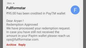 FullFormStar Refer Earn Free PayTM Cash