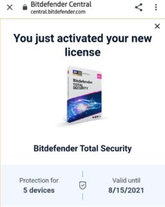Bitdefender Total Security 2021 Premium VPN Free