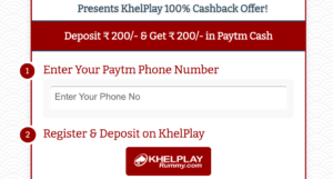 Khel play Rummy Offer