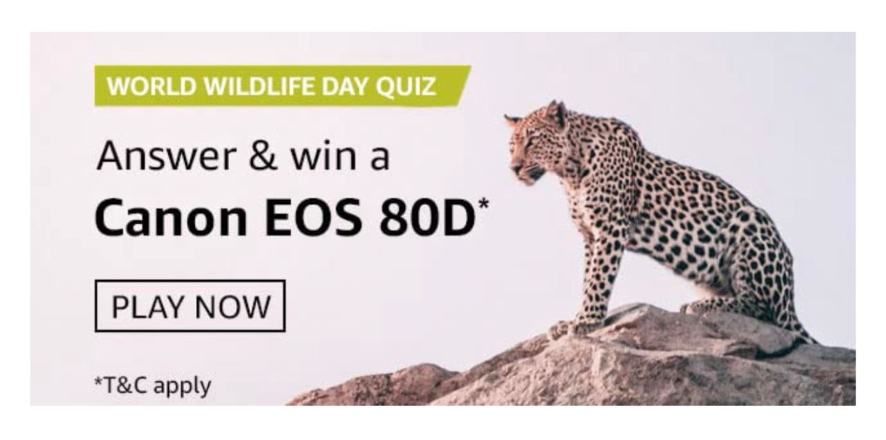 Amazon World Wildlife Quiz Answers