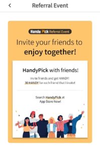 Handy Pick App Referral Code