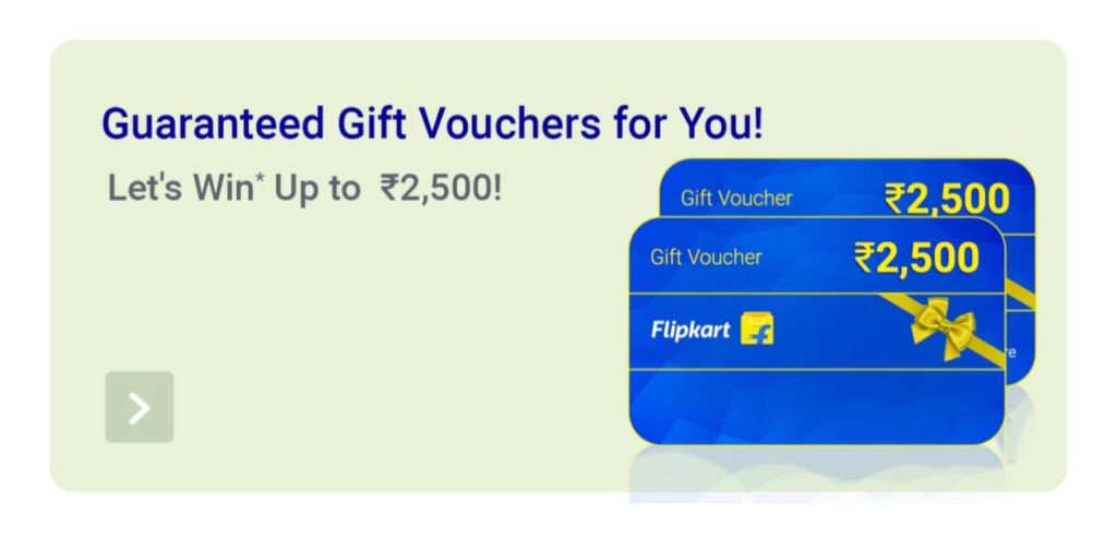 Flipkart Click & Win Offer - How To Win Assured Upto Rs.2500 FK Gift Cards