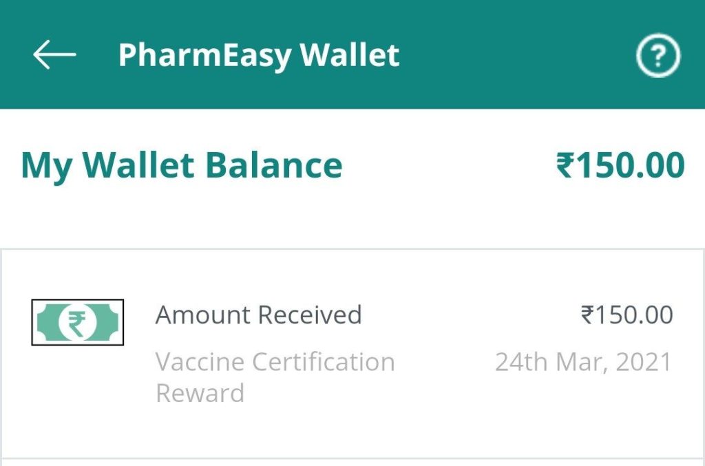 Pharmeasy Covid-19 Vaccination Certificate Offer