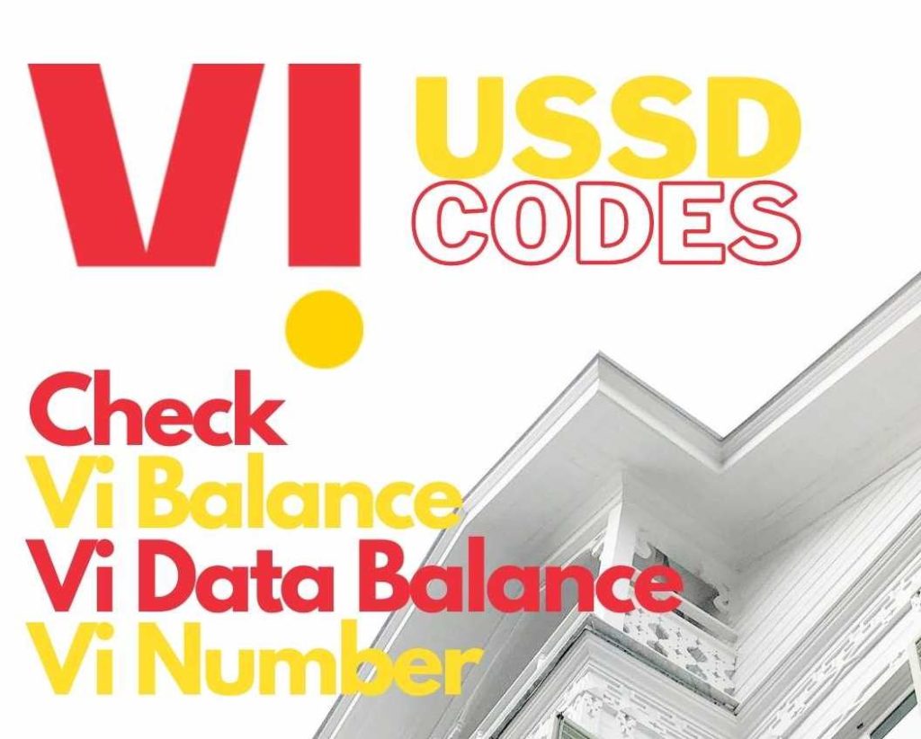 Vi USSD Codes