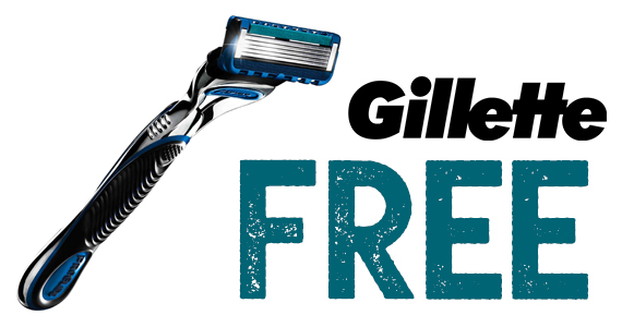 Free sample of Gillette Razor