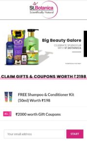 Free Sample St Botanica Biotin Collagen Hair Shampoo Conditioner