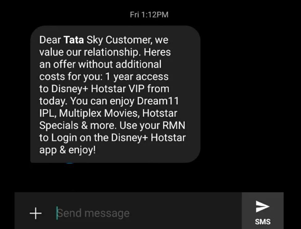 Tatasky Free Hotstar Offer