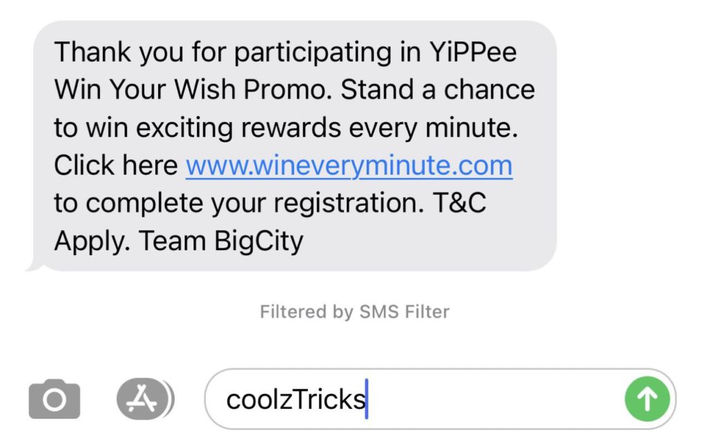 YiPPee! Win Your Wish Contest Codes