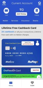 Dhani App Free Cashback Card Loot