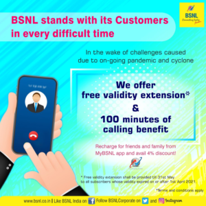 BSNL Free Validity Extension Calling Offer