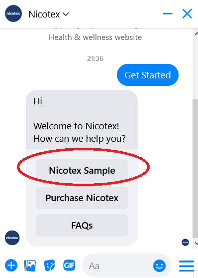 Free Sample Nicotex Gums Patch