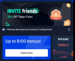 Phemex Contract Bonus Offer