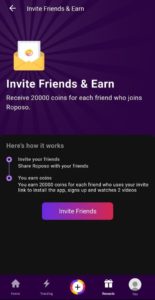 Roposo App Referral Code