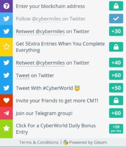 CyberWorld AirDrop Refer Earn