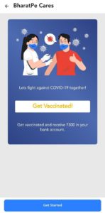 BharatPe App COVID 19 Vaccine Offer