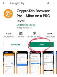 CryptoTab Browser Pro Refer Earn