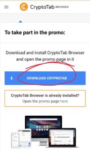 CryptoTab Browser Pro Refer Earn