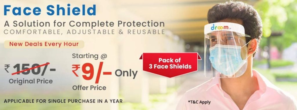 Droom Face Shield Flash Sale