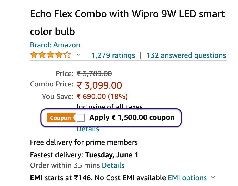 Amazon Echo Flex Deal