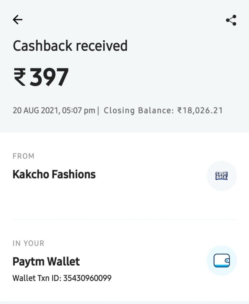 Fiva App Payment Proof