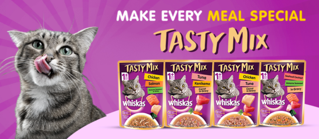 Free Sample Whiskas Tasty Mix Cat Food