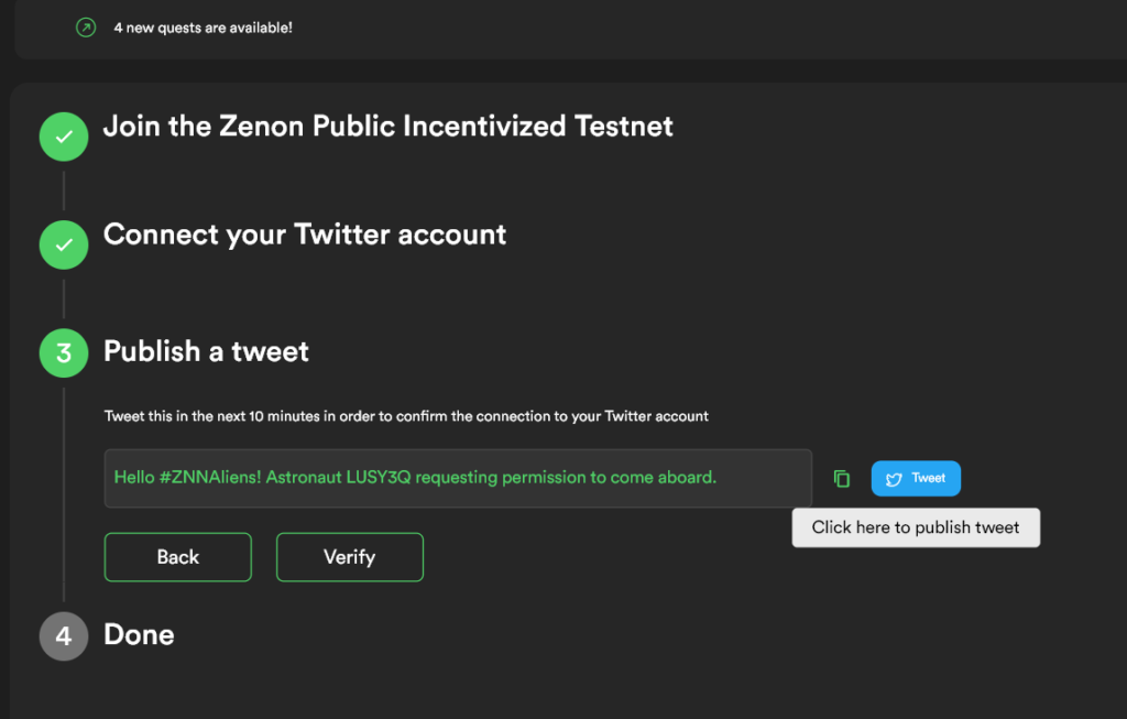 Zenon Public Incentivized Testnet Syrius Airdrop