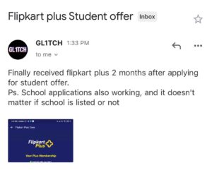 Flipkart Student Offer