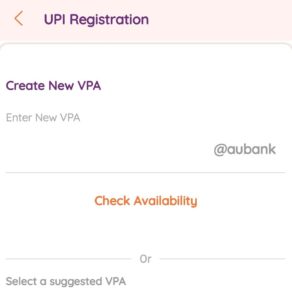 AU0101 App UPI Offer