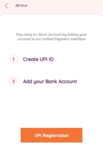 AU0101 App UPI Offer