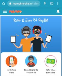 MampiMobile Refer Earn Free PayTM Cash