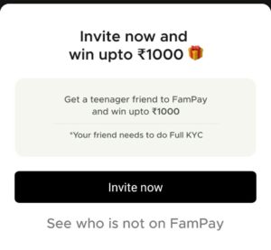 FamPay App Referral Code