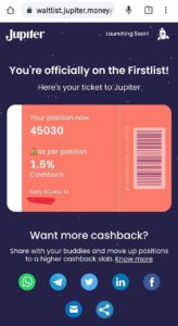 Jupiter Bank Cashback Card