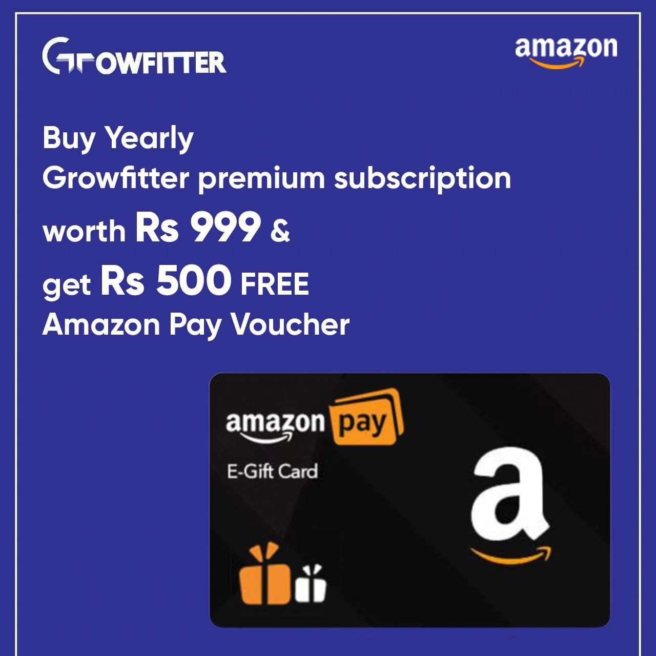 Growfitter Premium Free Amazon Voucher